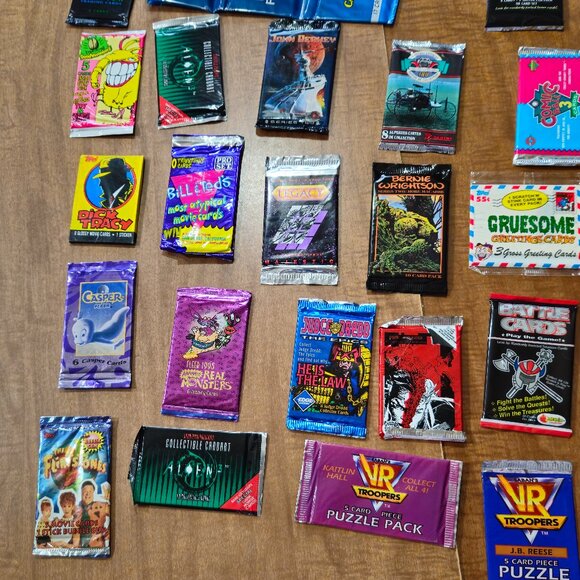 1990s Trading Card Packs Lot of 14 Unopened - Picture 3 of 8